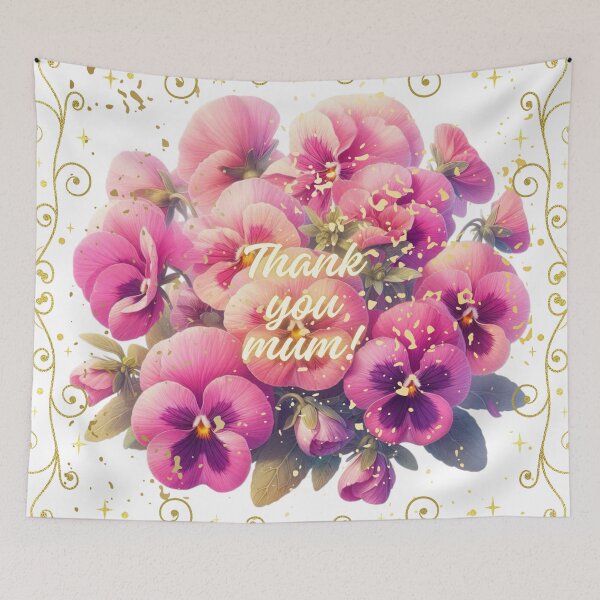 Item preview, Happy Mother’s Day! Thank you mom! Best mom! Cute greetings. Spring flowers. Special day.  designed and sold by Sugar Wisdom .