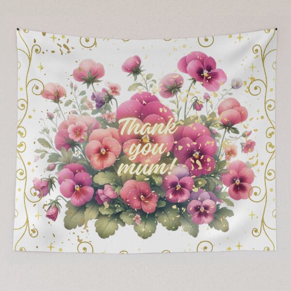 Item preview, Happy Mother’s Day! Thank you mom! Best mom! Cute greetings. Spring flowers. Special day.  designed and sold by Sugar Wisdom .