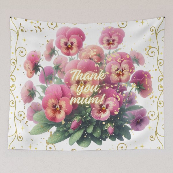 Item preview, Happy Mother’s Day! Thank you mom! Best mom! Cute greetings. Spring flowers. Special day.  designed and sold by Sugar Wisdom .
