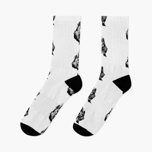 Item preview, Mystic Cat in Old School Tattoo Style Black and White Illustration designed and sold by МАГАЗИН TSKL.