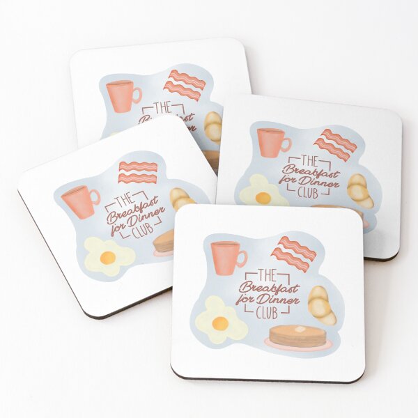 Item preview, Breakfast for Dinner club sticker designed and sold by Pixxlcat.