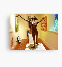 Elegant Sculpture at Daylesford Convent Gallery..Vic. Canvas Print