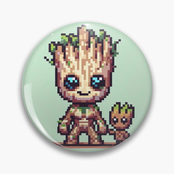 Item preview, Pixel art Groot designed and sold by Helene-Creation.