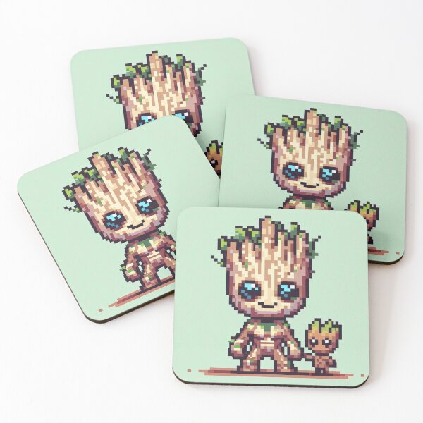 Item preview, Pixel art Groot designed and sold by Helene-Creation.