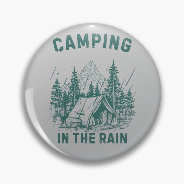 Item preview, Camping In the Rain Retro Style designed and sold by DarekShop.