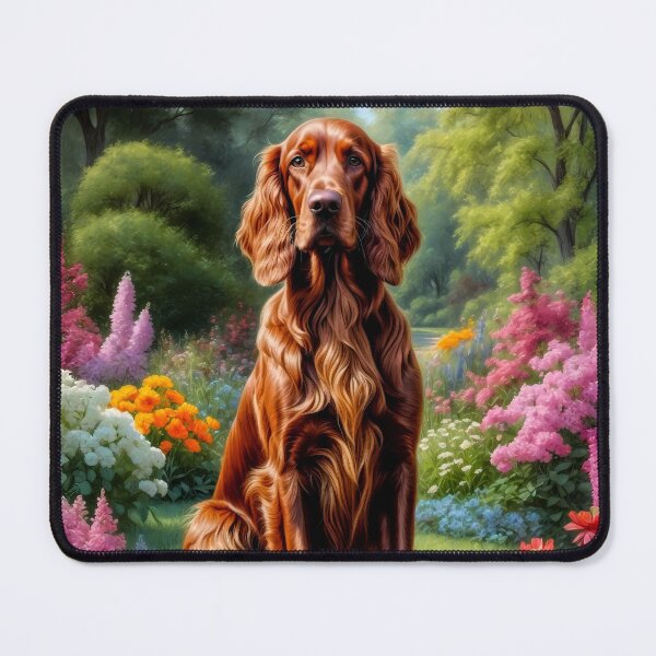 Item preview, Jaxon Irish Setter Dog Portrait Art designed and sold by Heart and Soul Studio.