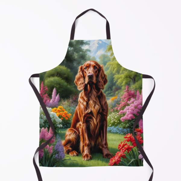 Item preview, Jaxon Irish Setter Dog Portrait Art designed and sold by Heart and Soul Studio.