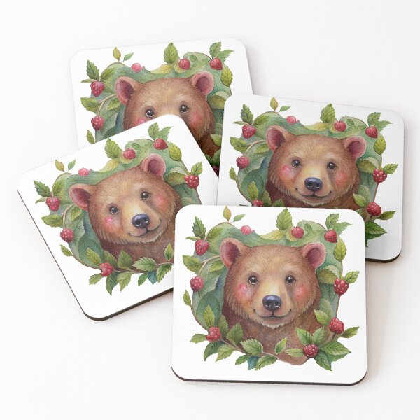 Item preview, Berry the Watercolor Bear designed and sold by SibMa.