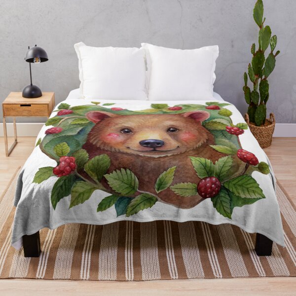 Item preview, Berry the Watercolor Bear designed and sold by SibMa.