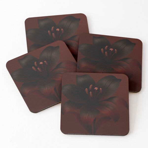 Item preview, Black lily with nuances of wine color designed and sold by Crisverona.