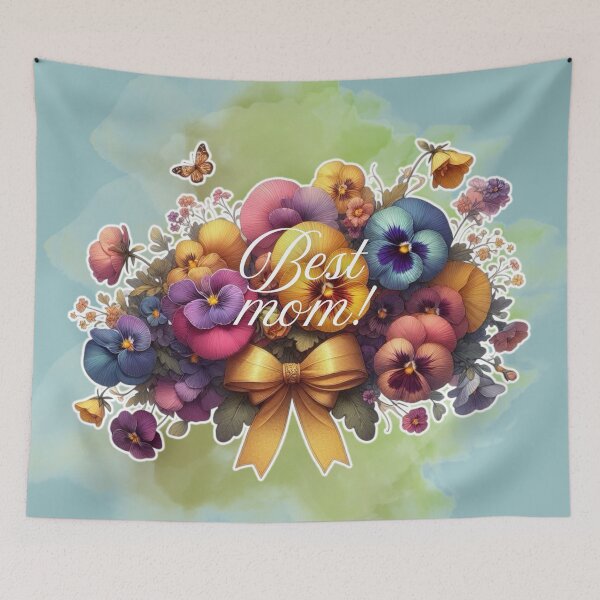 Item preview, Happy Mother’s Day! Thank you mom! Best mom! Cute greetings. Spring flowers. Special day.  designed and sold by Sugar Wisdom .