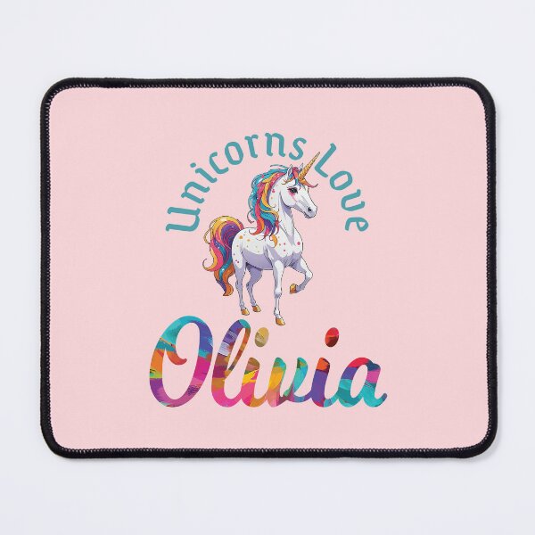 Item preview, Unicorns Love Olivia designed and sold by ComicKitsch.