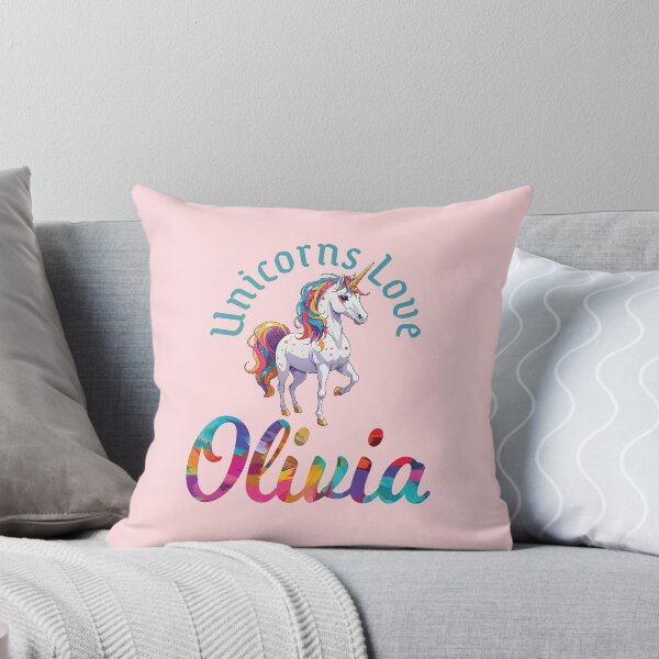 Item preview, Unicorns Love Olivia designed and sold by ComicKitsch.