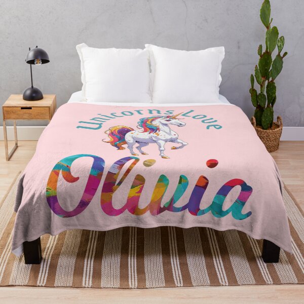 Item preview, Unicorns Love Olivia designed and sold by ComicKitsch.