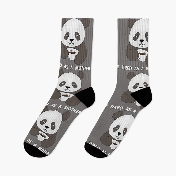 Item preview, Tired as a Mother – Panda with Coffee designed and sold by TestudoDesign.
