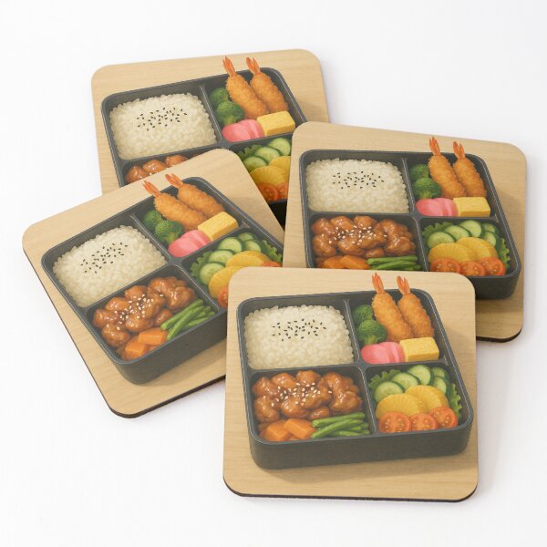 Item preview, Delicious Japanese Bento Box – Realistic Food Art designed and sold by KishShop.