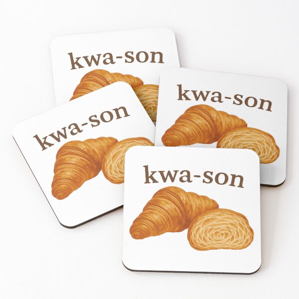 Item preview, Kwa-Son Croissant Funny French Pronunciation Design designed and sold by JackCurtis1991.