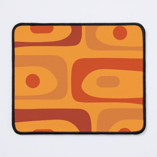 Item preview, Mid Century Modern Retro Piquet Abstract Pattern in Burnt Orange Tones designed and sold by kierkegaard.