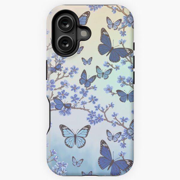 Item preview, Beautiful Blue Butterflies and Blossom designed and sold by madtoyman.