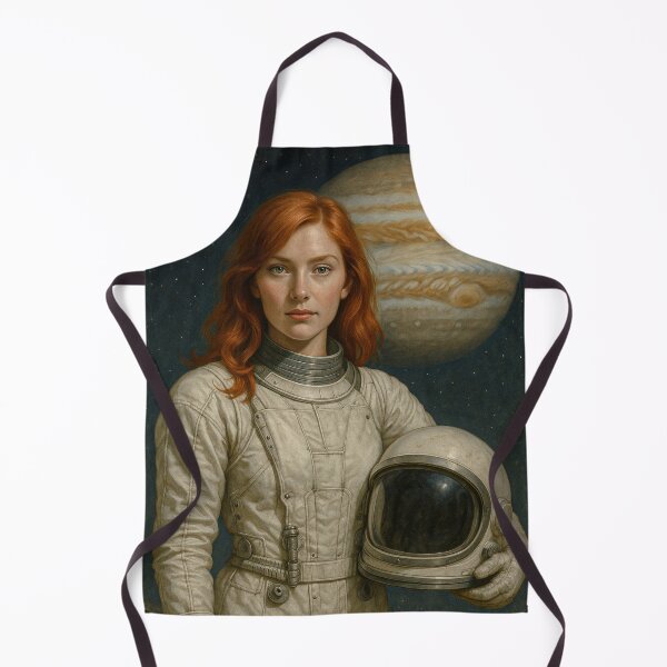 Item preview, Retro Space Heroine — 1950s Style Astronaut Knight designed and sold by DibujandoPorfa.