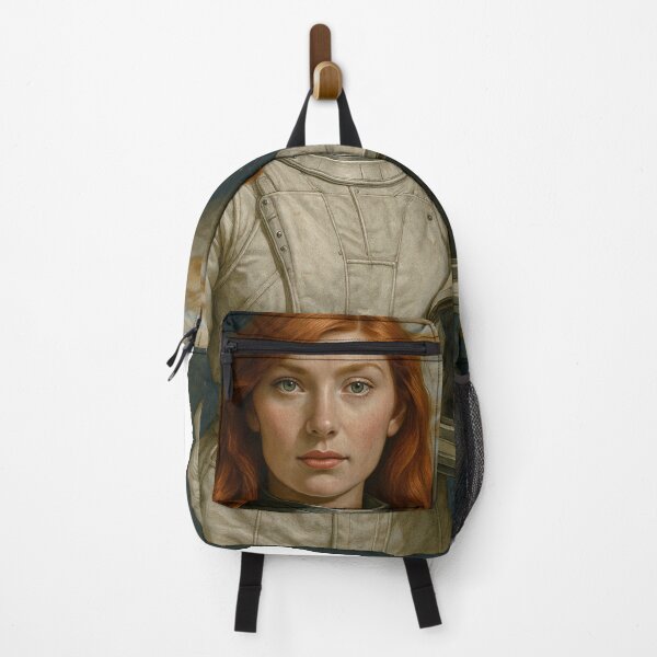 Item preview, Retro Space Heroine — 1950s Style Astronaut Knight designed and sold by DibujandoPorfa.