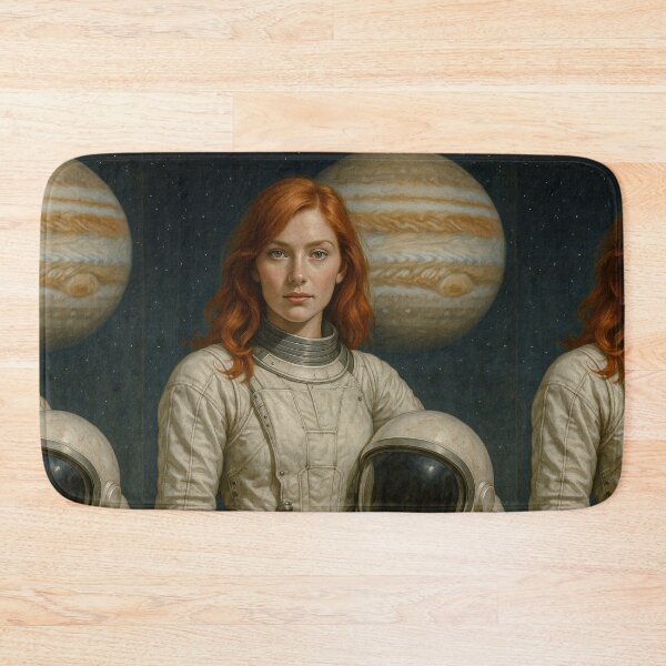 Item preview, Retro Space Heroine — 1950s Style Astronaut Knight designed and sold by DibujandoPorfa.