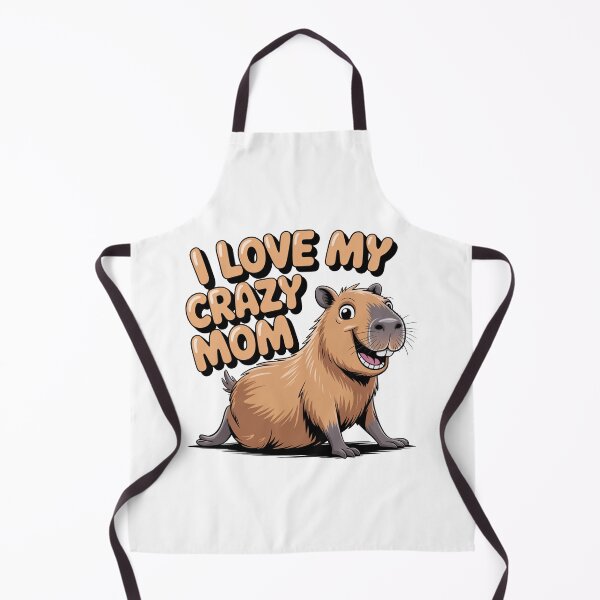 Item preview, I Love My Crazy Mom Funny Capybara designed and sold by MonkiFlipp.