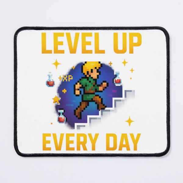 Item preview, level up designed and sold by Funny Mood Apparel.