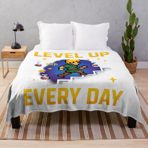 Item preview, level up designed and sold by Funny Mood Apparel.