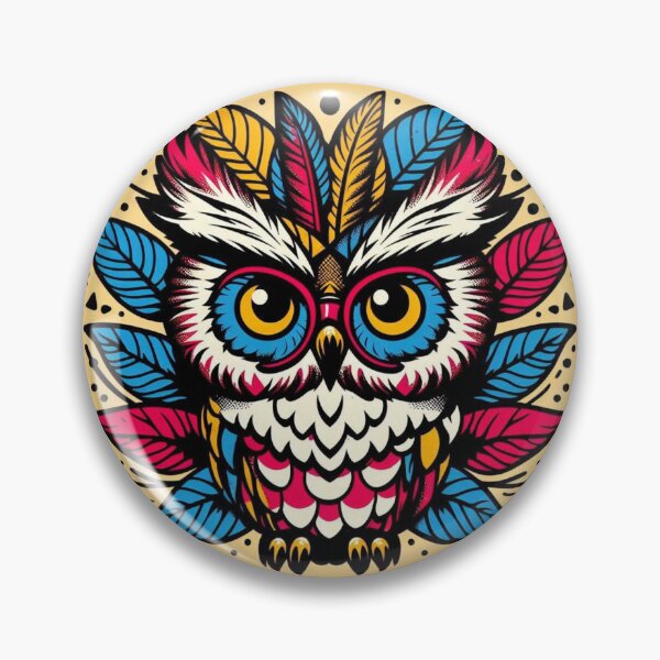 Item preview, pop art owl designed and sold by Dogandesighn.