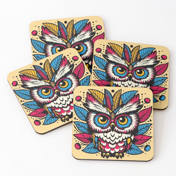 Item preview, pop art owl designed and sold by Dogandesighn.