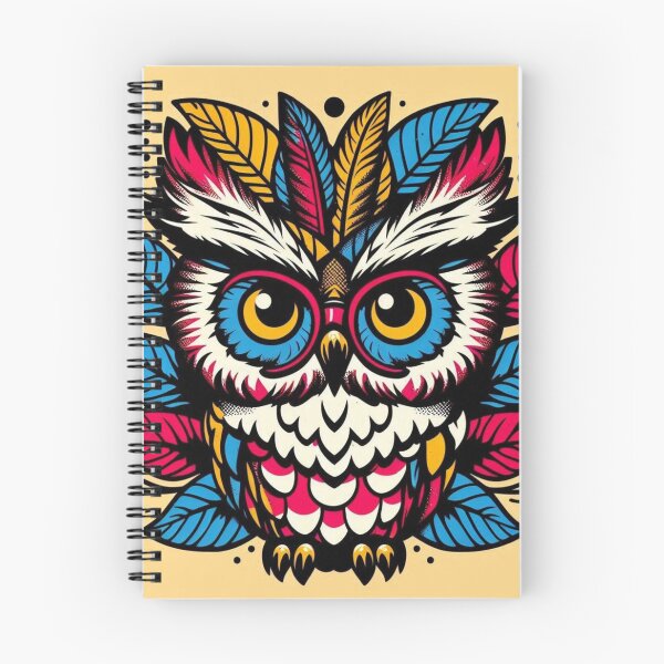 Item preview, pop art owl designed and sold by Dogandesighn.