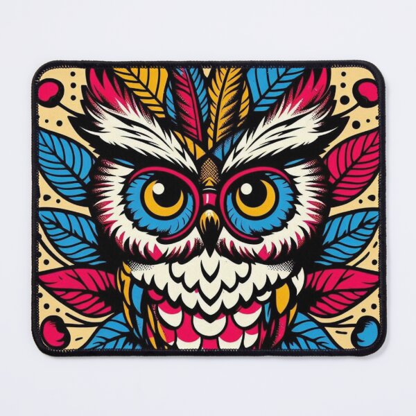 Item preview, pop art owl designed and sold by Dogandesighn.