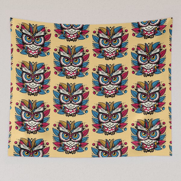 Item preview, pop art owl designed and sold by Dogandesighn.