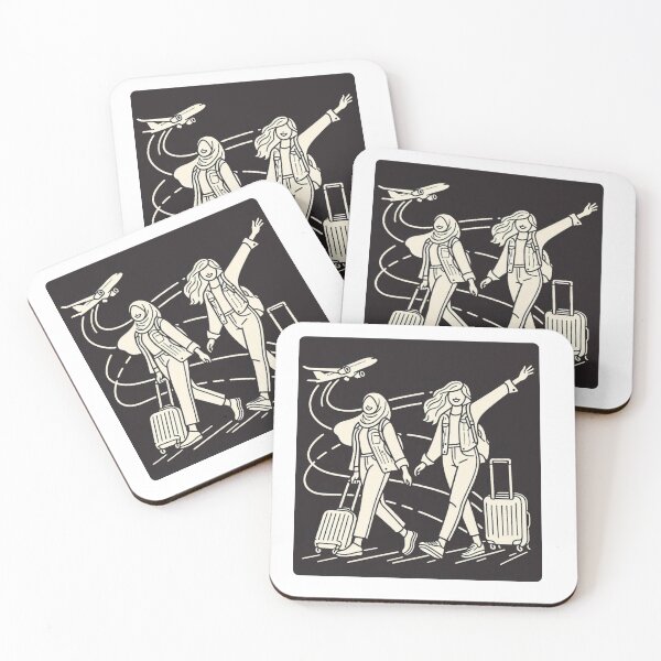 Item preview, Ready for Takeoff – AI Artwork of a Stylish Woman Heading to the Airport for Vacation | Travel Fashion for Women designed and sold by knalpot-design.