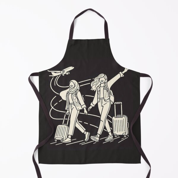 Item preview, Ready for Takeoff – AI Artwork of a Stylish Woman Heading to the Airport for Vacation | Travel Fashion for Women designed and sold by knalpot-design.