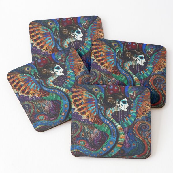Item preview, Abstract Serpent Lady Art designed and sold by TheDarkWardrobe.