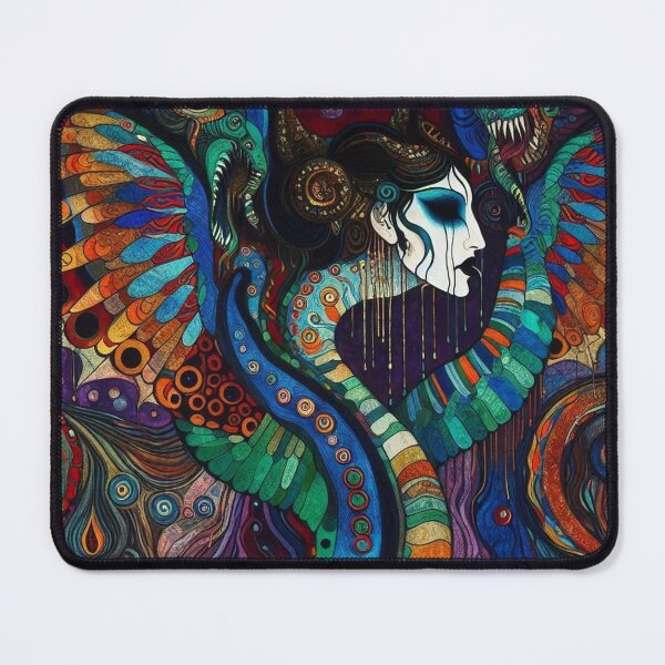 Item preview, Abstract Serpent Lady Art designed and sold by TheDarkWardrobe.