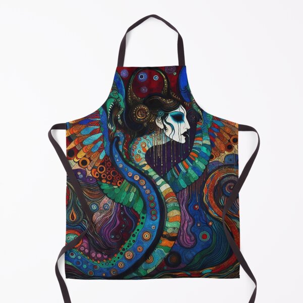 Item preview, Abstract Serpent Lady Art designed and sold by TheDarkWardrobe.