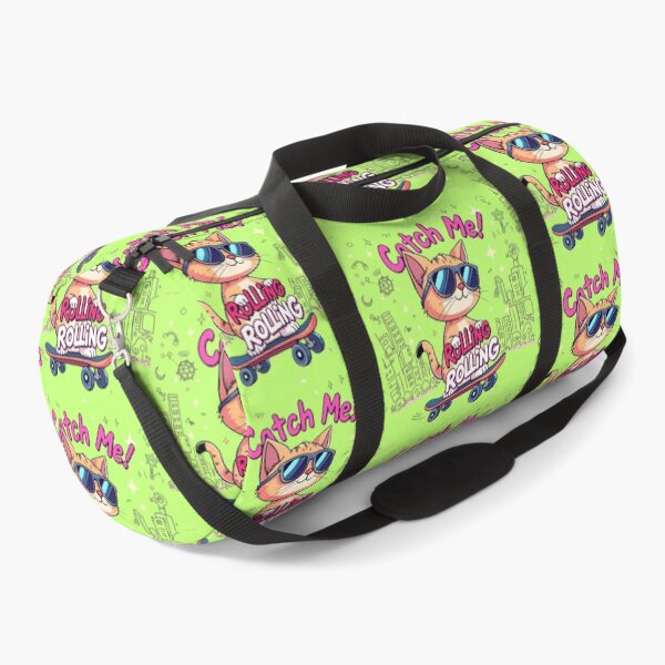 Item preview, Catch Me Rolling – Cool Cat Skateboard Graphic designed and sold by GracefulPODshop.