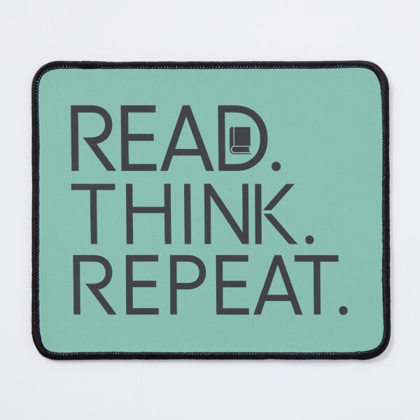Item preview, ReadThinkRepeat, BookLoverTshirt, ReadMoreBooks, LiteraryLife, ReadingCulture, ? Réflexion & mindset, ThinkDeep, designed and sold by NinaCreator.