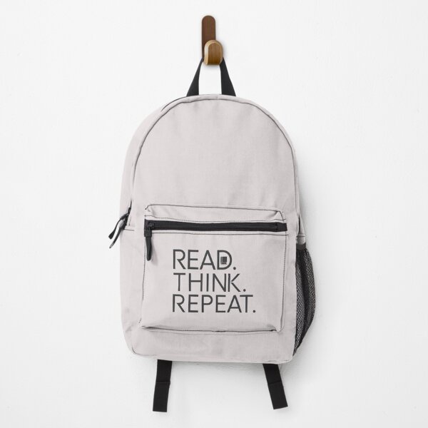 Item preview, ReadThinkRepeat, BookLoverTshirt, ReadMoreBooks, LiteraryLife, ReadingCulture, ? Réflexion & mindset, ThinkDeep, designed and sold by NinaCreator.