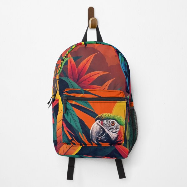 Item preview, Vintage Pop Art Parrot in a Jungle - Bold 1950s Graphic designed and sold by MooLaLa.Store.