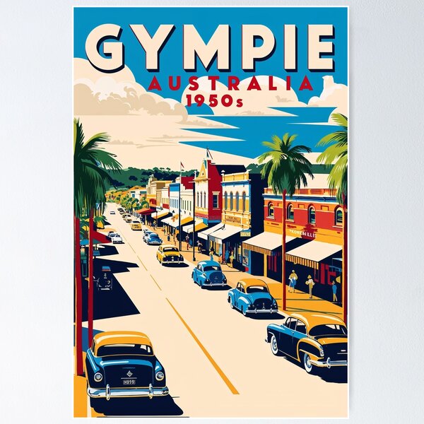 Item preview, Gympie Australia Vintage Travel Tourism designed and sold by TravelersGems.