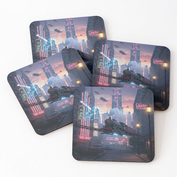 Item preview, Flying train Retro-futuristic designed and sold by P-OH-Style.