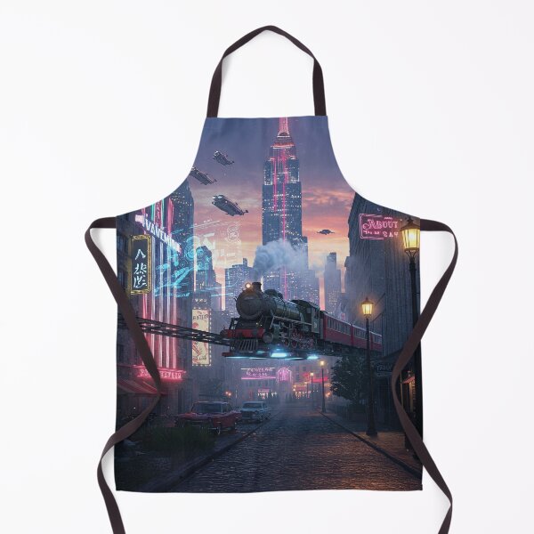 Item preview, Flying train Retro-futuristic designed and sold by P-OH-Style.