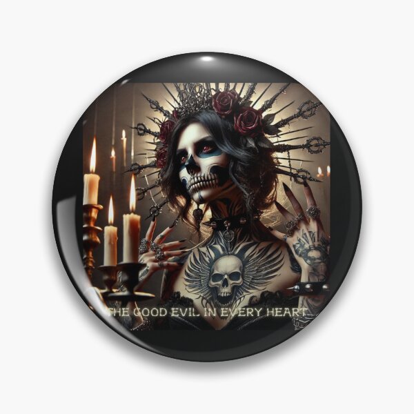 Item preview, Gothic Skull Rose Monarch designed and sold by Voodoo Store Paranormal Collections.