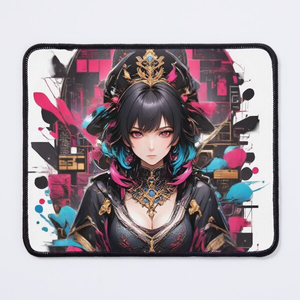 Item preview, Cyber Empress – Neon Reign of the Future designed and sold by Ritik11.