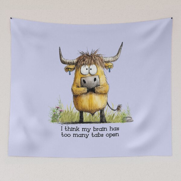 Item preview, Daft Coo - Too Many Tabs Open designed and sold by TotesUnique.