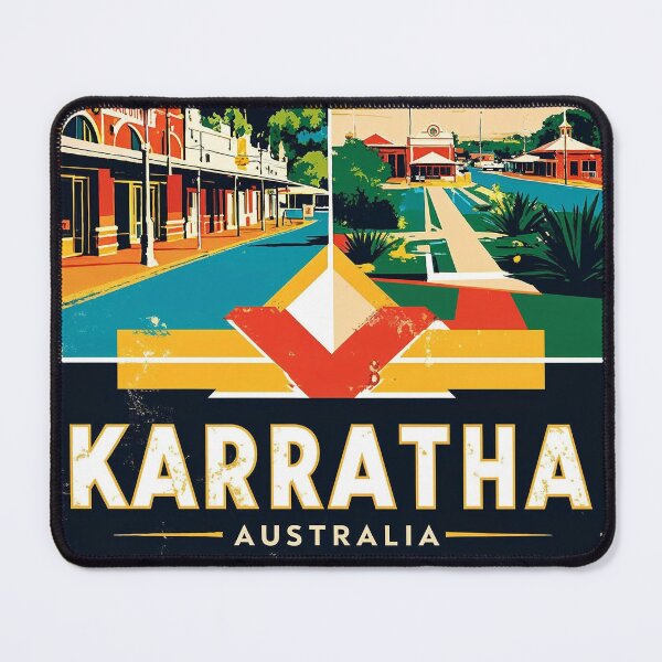 Item preview, Karratha Australia Vintage Travel Tourism designed and sold by TravelersGems.